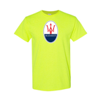 Youth Kids Maserati Car Cotton T-Shirt | Color: Safety Green | Main
