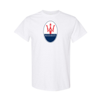 Youth Kids Maserati Car Cotton T-Shirt | Color: White | Main