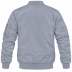Mazda grey bomber jacket back product view | color: grey |