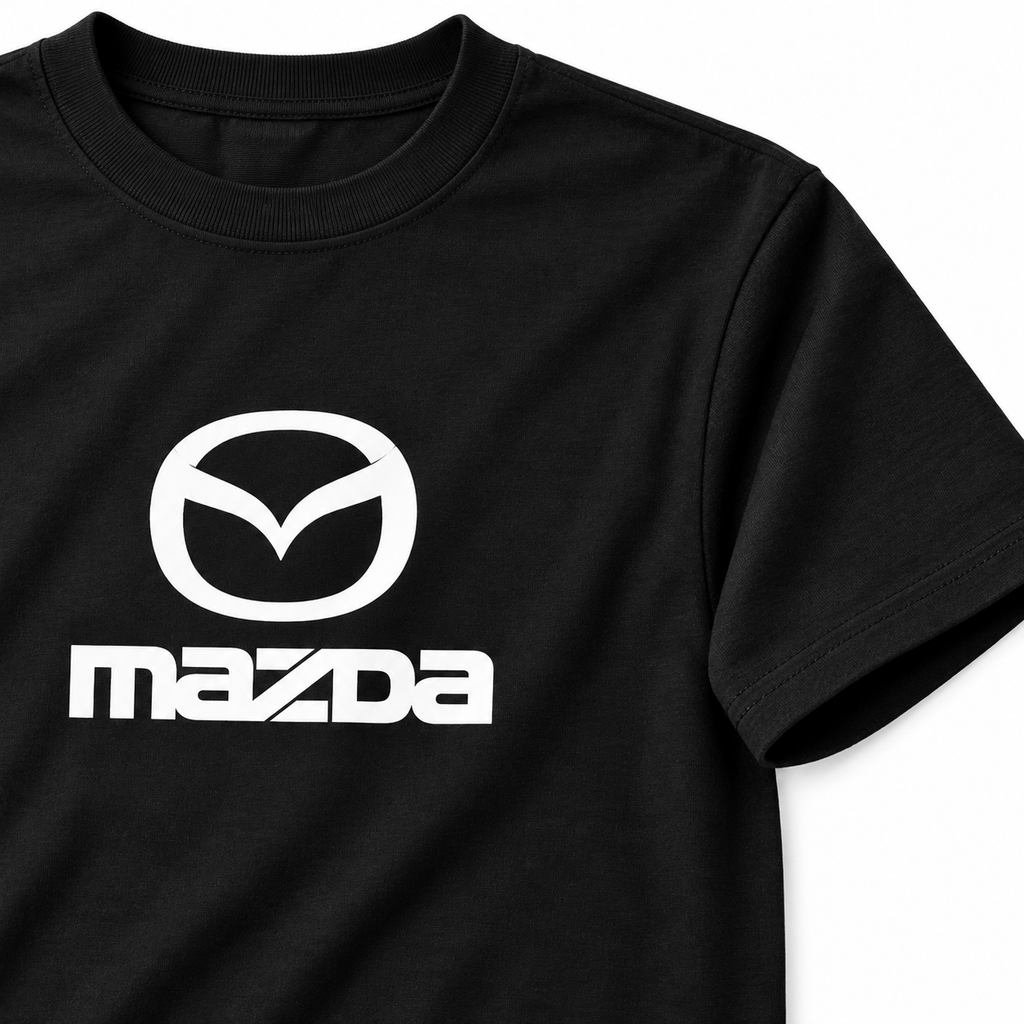 Mazda cotton T-shirt | Color: Black | Image 5