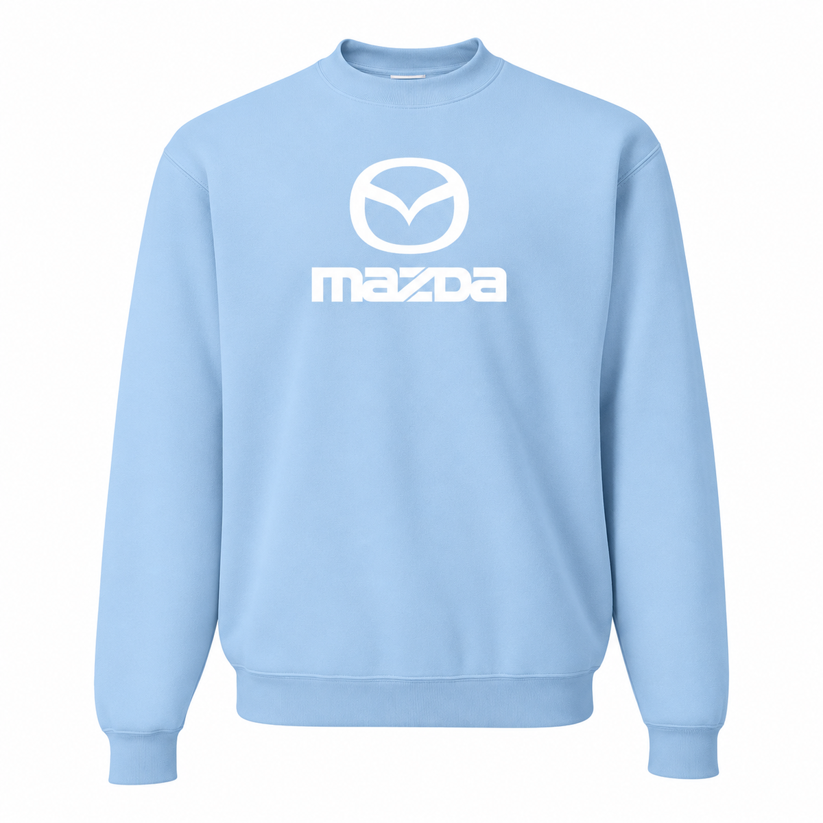 Men’s Mazda Car Crewneck Sweatshirt | Color: Sky Blue | Front