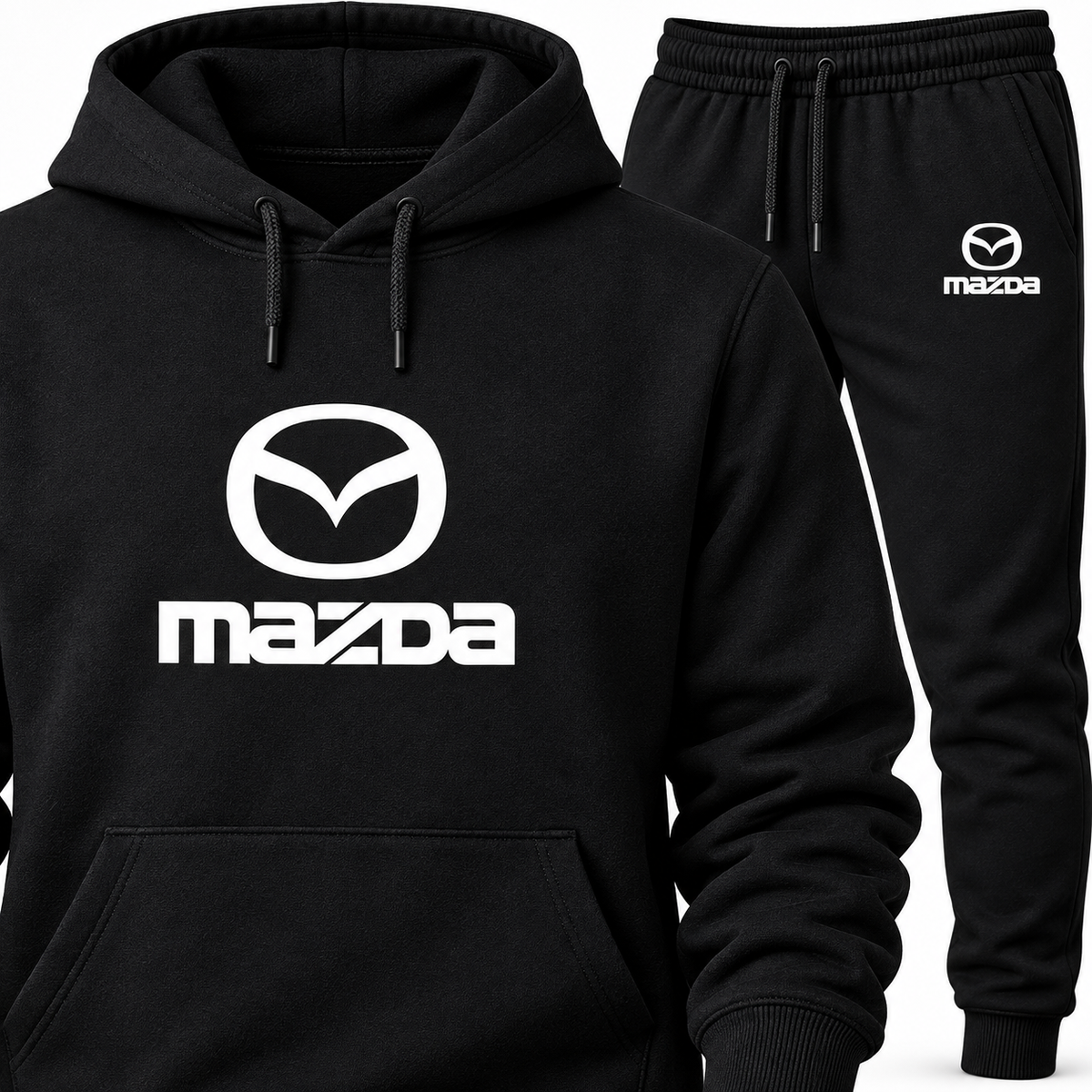 Mazda hoodie joggers set | Color: Black | Image 3