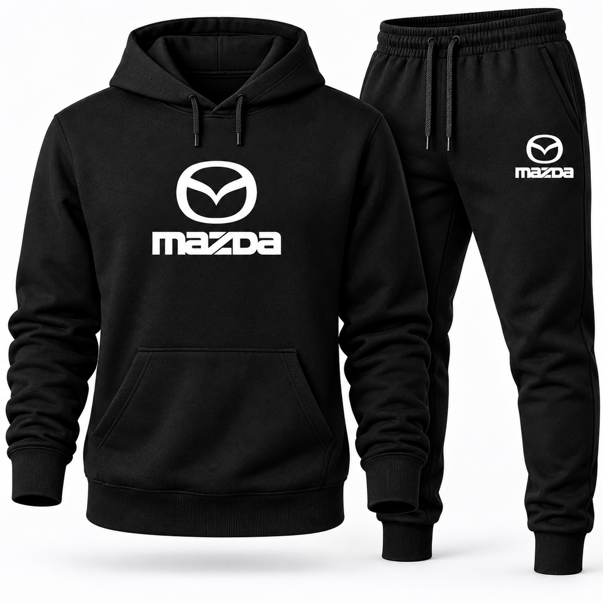 Mazda hoodie joggers set | Color: Black | Image 5