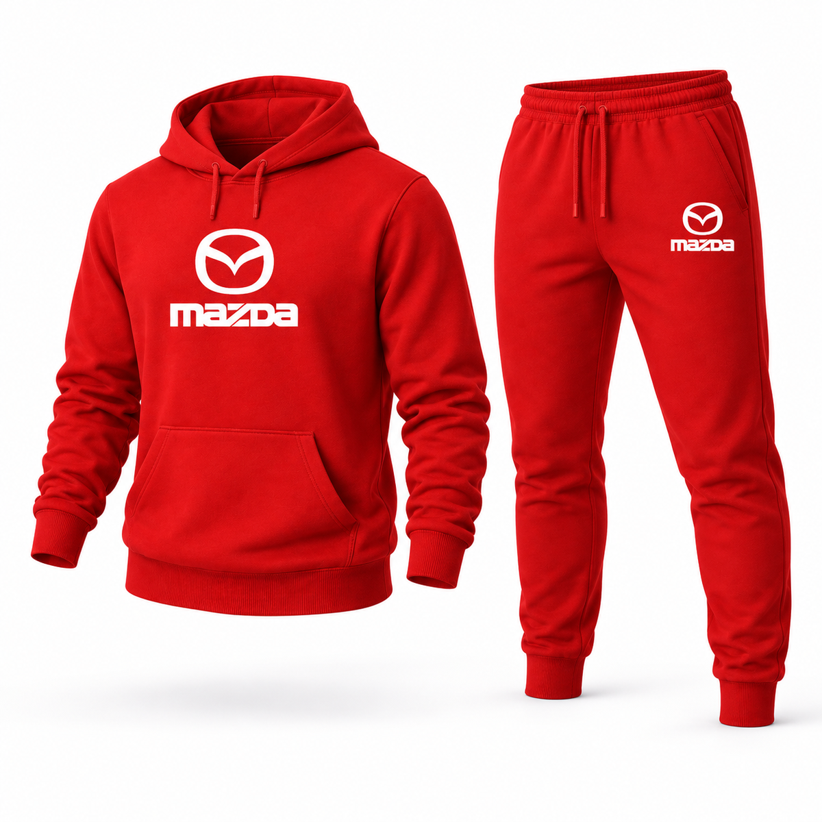 Mazda hoodie joggers set | Color: Red | Image 2