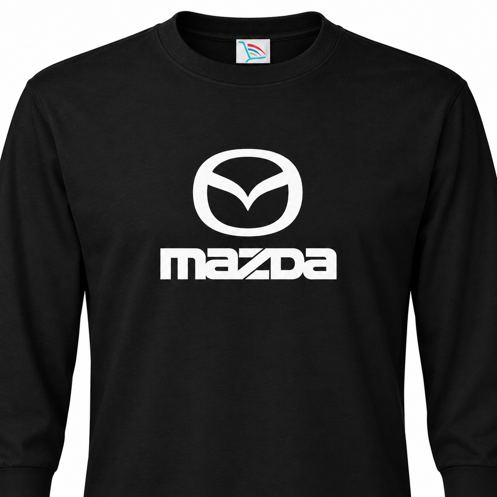 Mazda cotton long sleeve Print-detail | Color: Black |