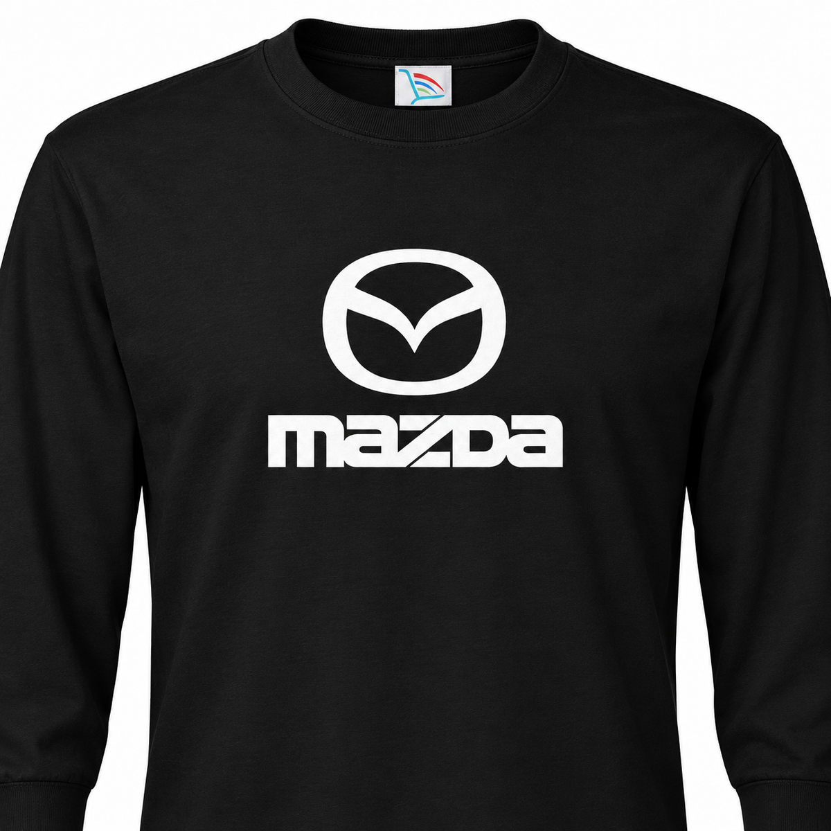 Mazda cotton long sleeve Print-detail | Color: Black |