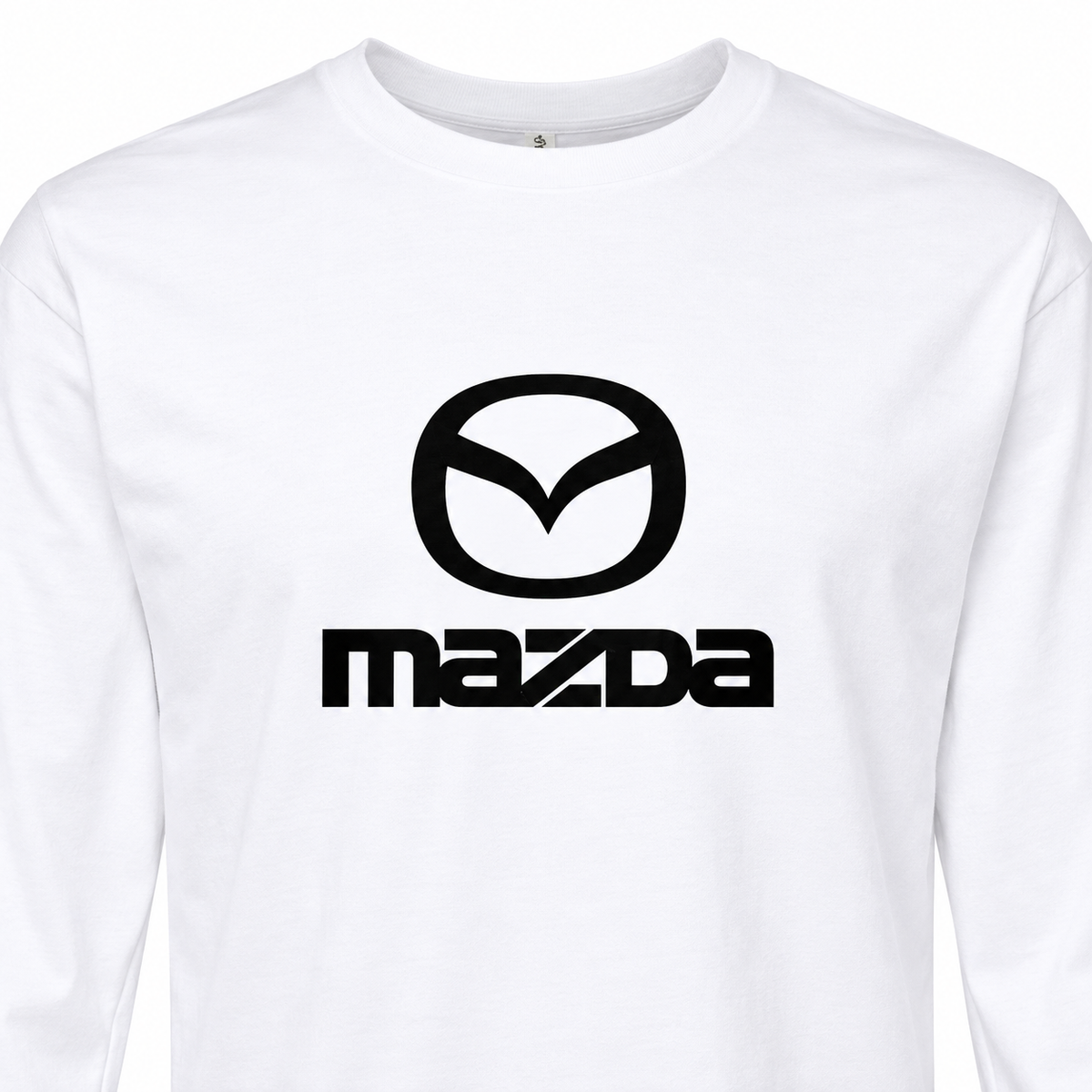 Mazda cotton long sleeve Print-detail | Color: White |