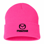 Men's Mazda Beanie Hat — Pink — clean front main