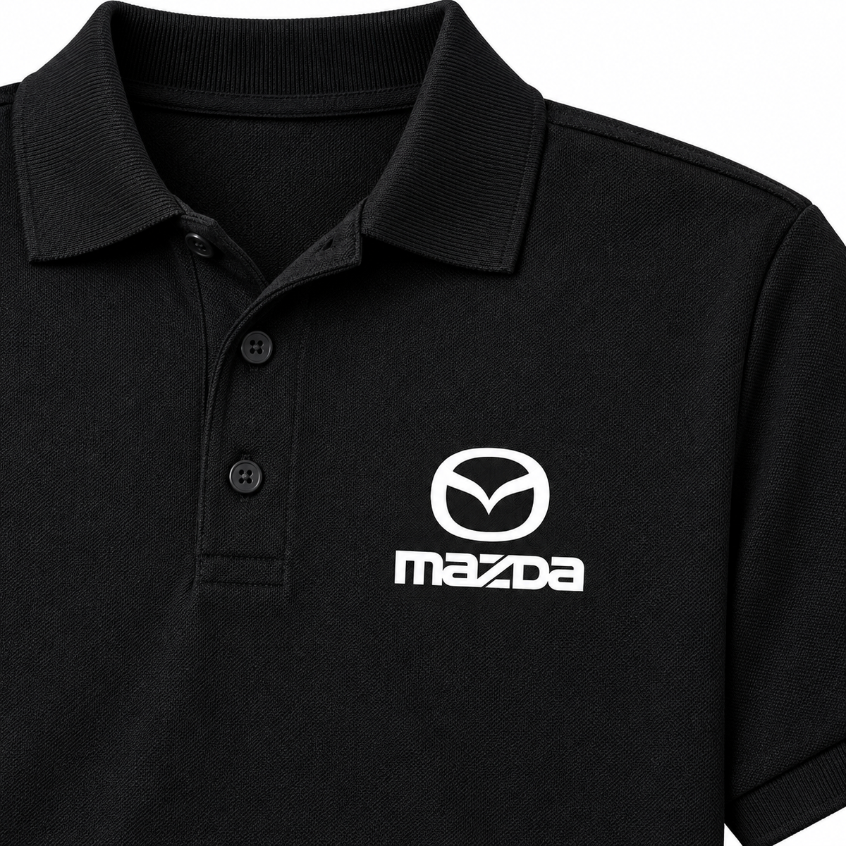 Mazda dry blend polo | Color: Black | Image 3