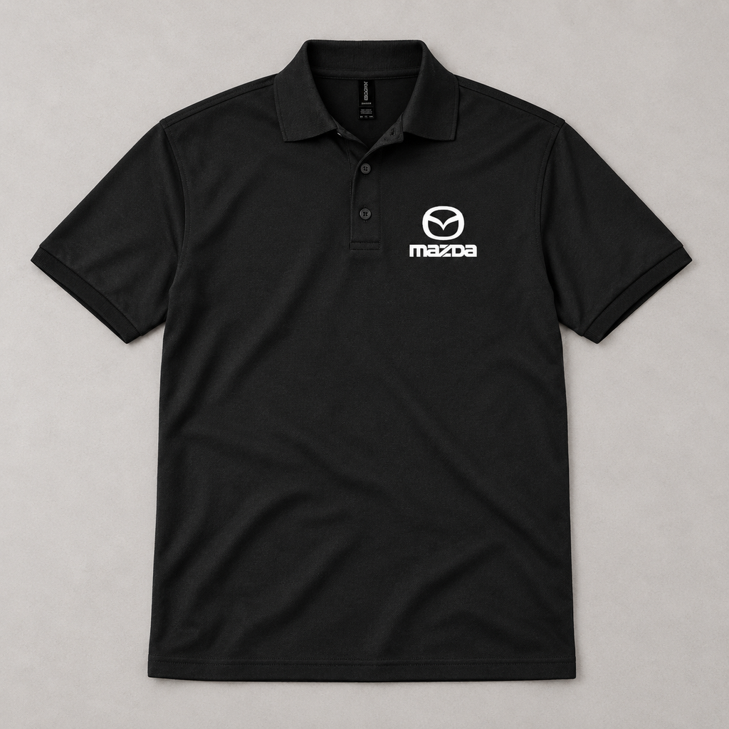 Mazda dry blend polo | Color: Black | Image 4