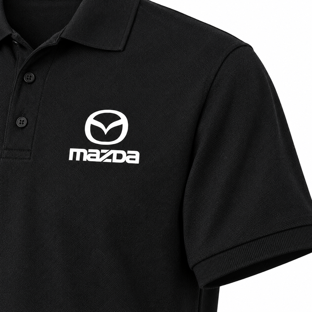 Mazda dry blend polo | Color: Black | Image 5