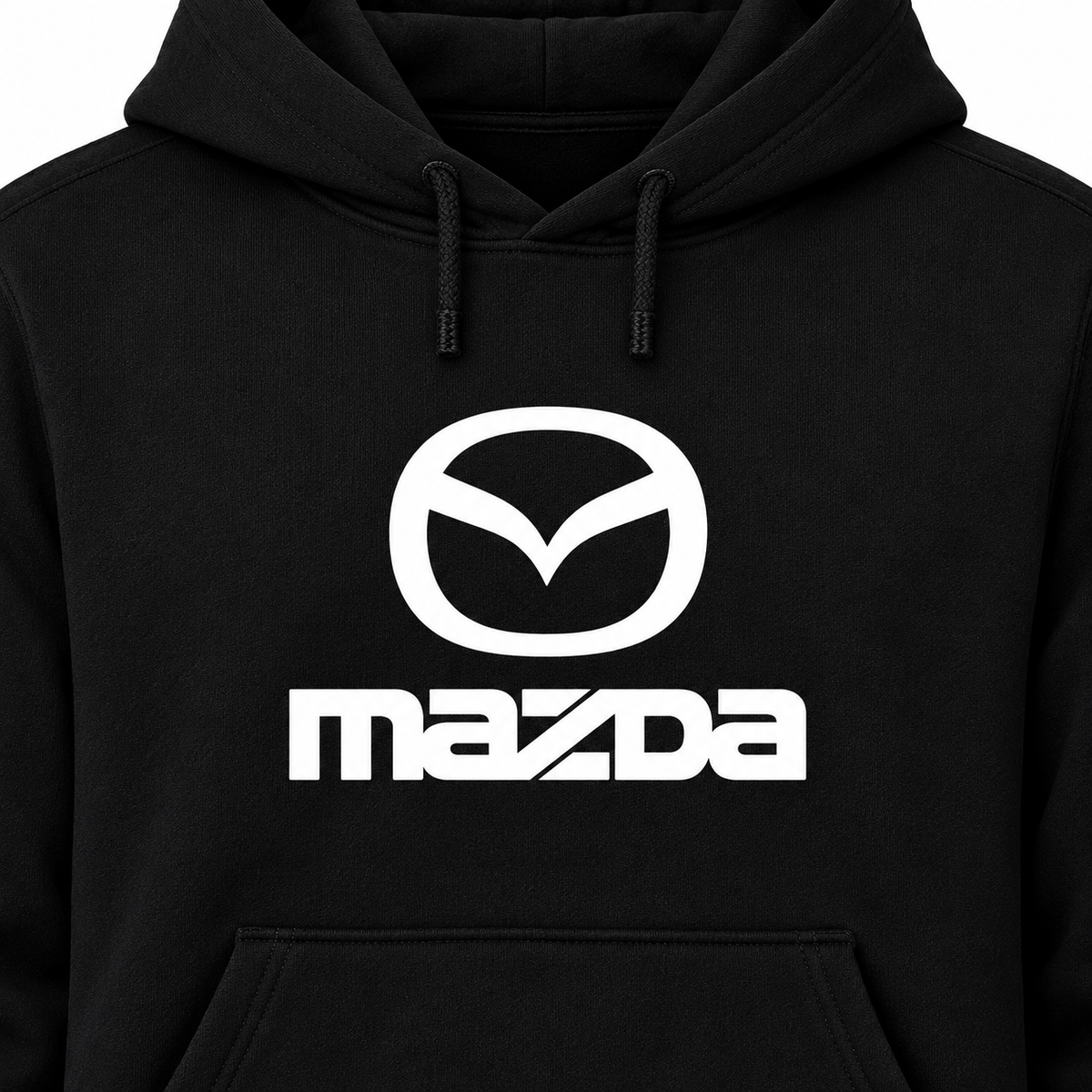Mazda pullover hoodie Print-detail | Color: Black |