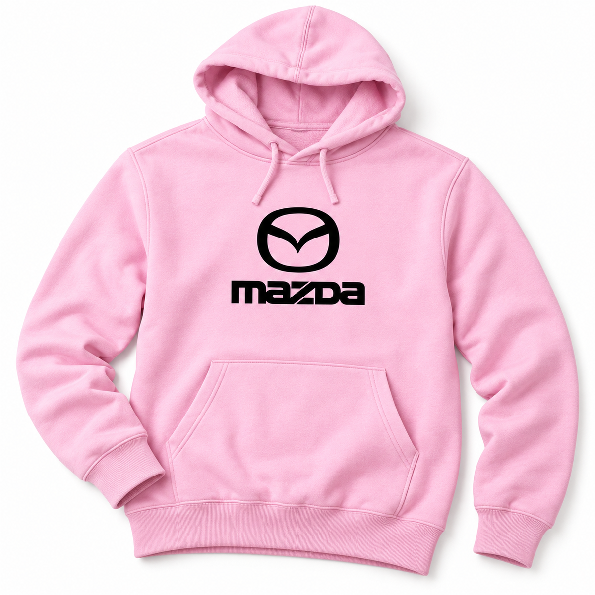 Mazda pullover hoodie Angle | Color: Light Pink |