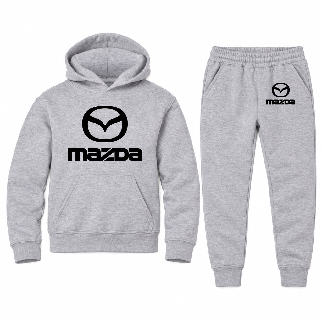 Mazda youth hoodie jogger set, Sports Grey, Youth Large ages 10–12
