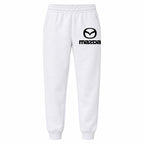 Mazda youth jogger sweatpants in White, Youth Large ages 10–12