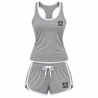 Women's Mazda tanktop and shorts set Grey front