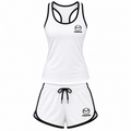 Women's Mazda tanktop and shorts set White front