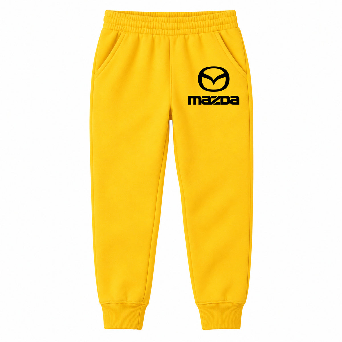 Mazda youth jogger sweatpants in Yellow, Youth Large ages 10–12
