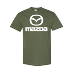 Youth Kids Mazda Car Cotton T-Shirt | Color: Army Green | Main