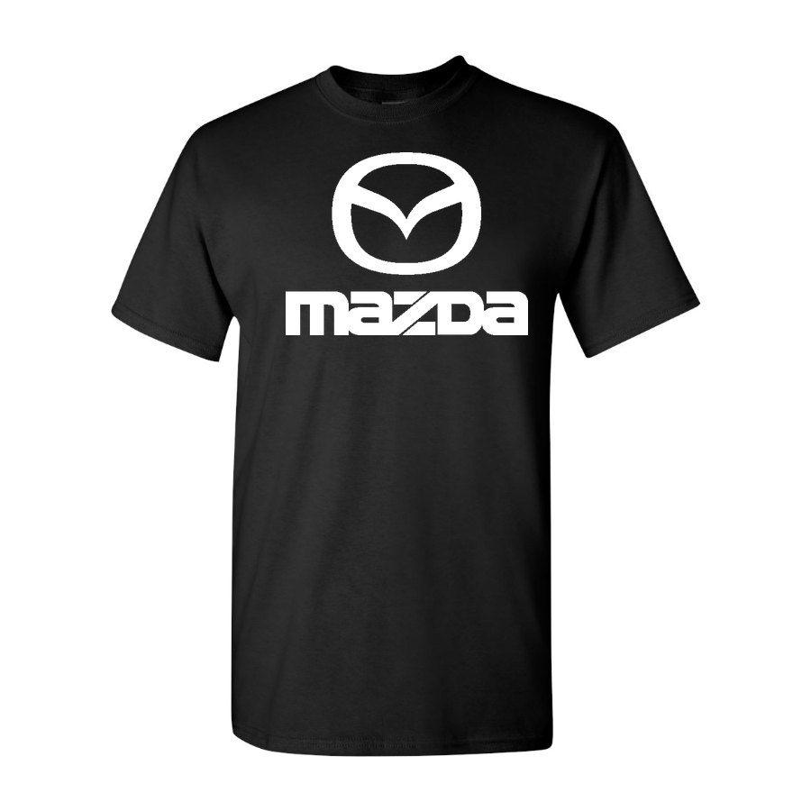 Youth Kids Mazda Car Cotton T-Shirt | Color: Black | Main