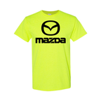Youth Kids Mazda Car Cotton T-Shirt | Color: Safety Green | Main