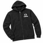 Mazda zipper hoodie Angle | Color: Black |