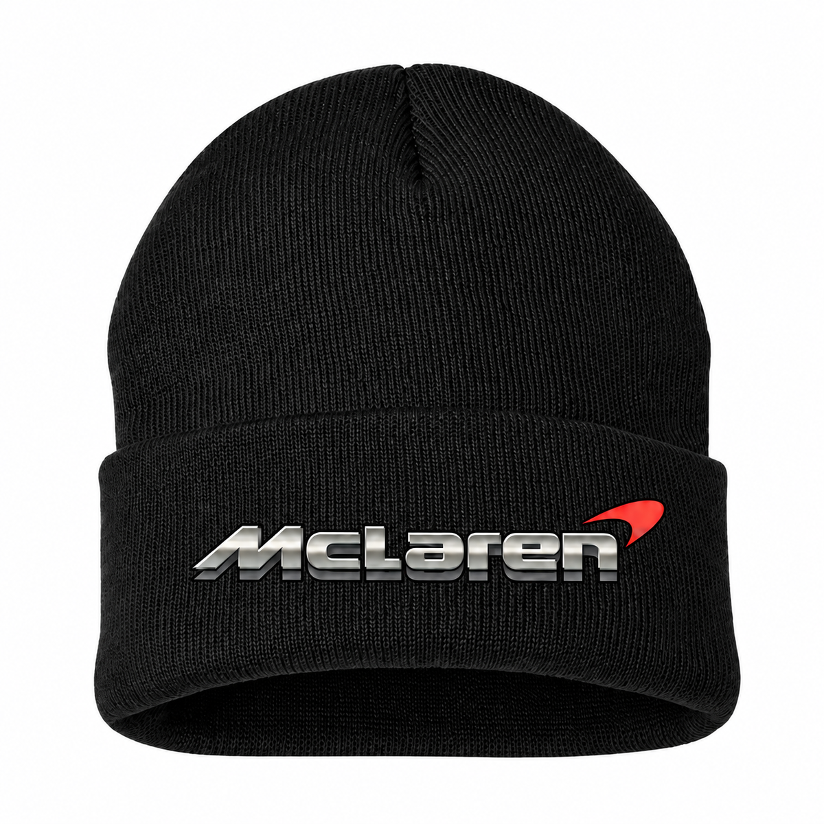 Men's McLaren Beanie Hat — Black — clean front main