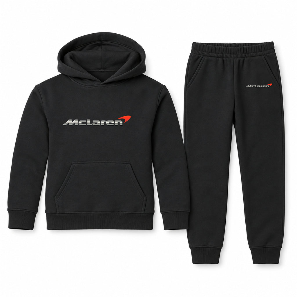 McLaren youth hoodie jogger set, Black, Youth Large ages 10–12