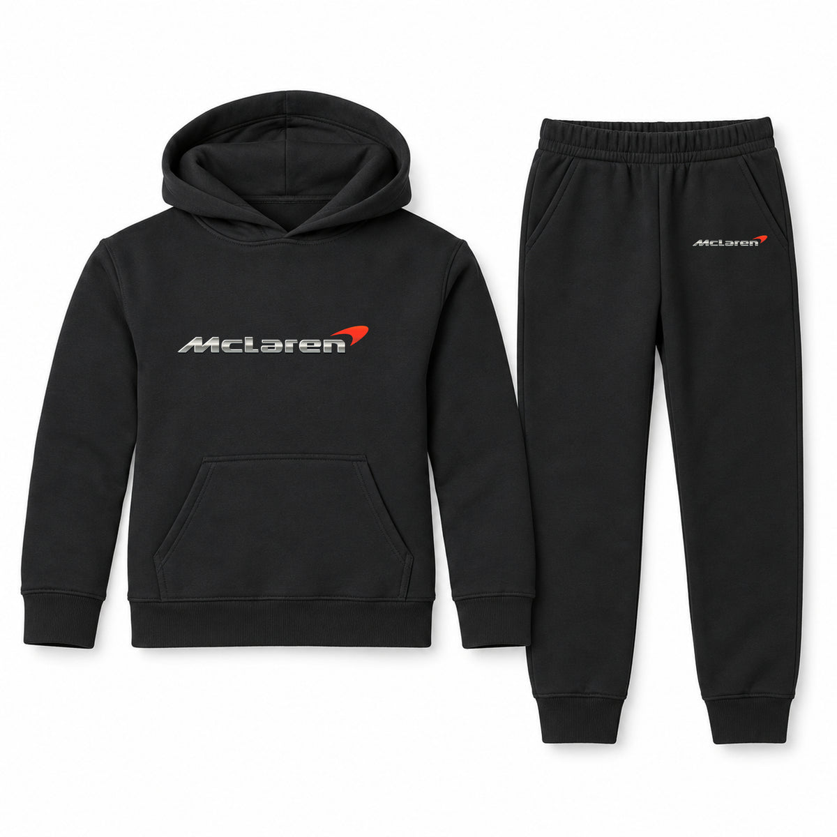 McLaren youth hoodie jogger set, Black, Youth Large ages 10–12