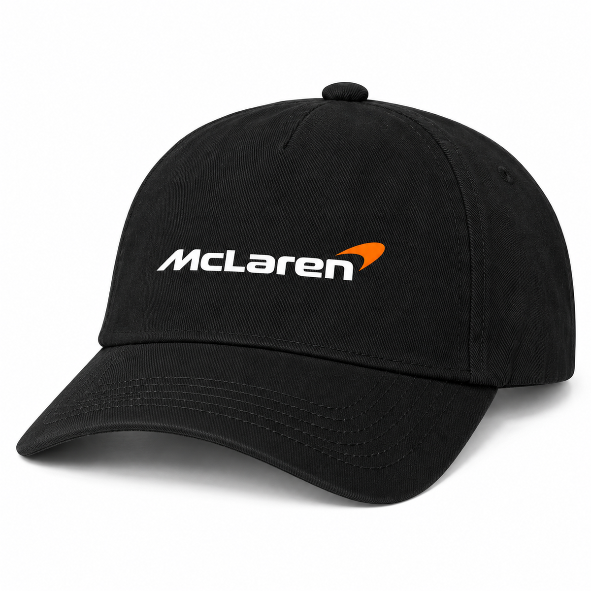 McLaren Car Dad Baseball Cap Hat | Color: Black | Three-quarter front