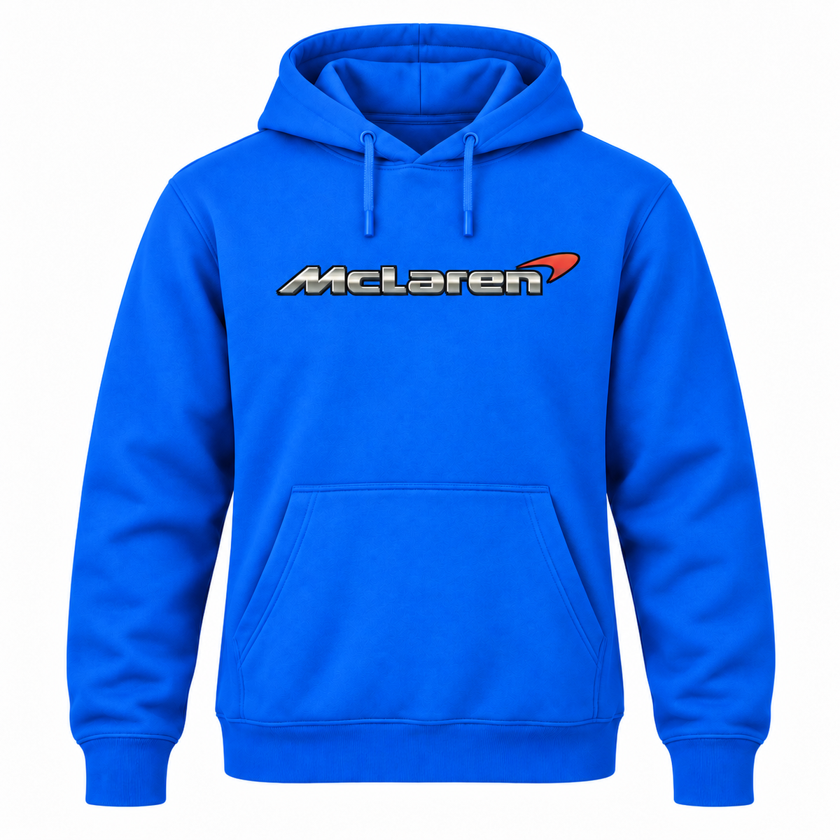 Men’s McLaren Car Pullover Hoodie | Color: Azure | Front
