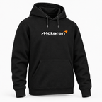 Men’s McLaren Car Pullover Hoodie | Color: Black | Angled front