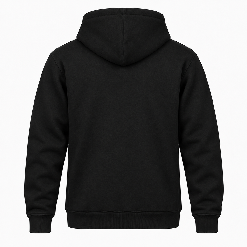 Men’s McLaren Car Pullover Hoodie | Color: Black | Plain back