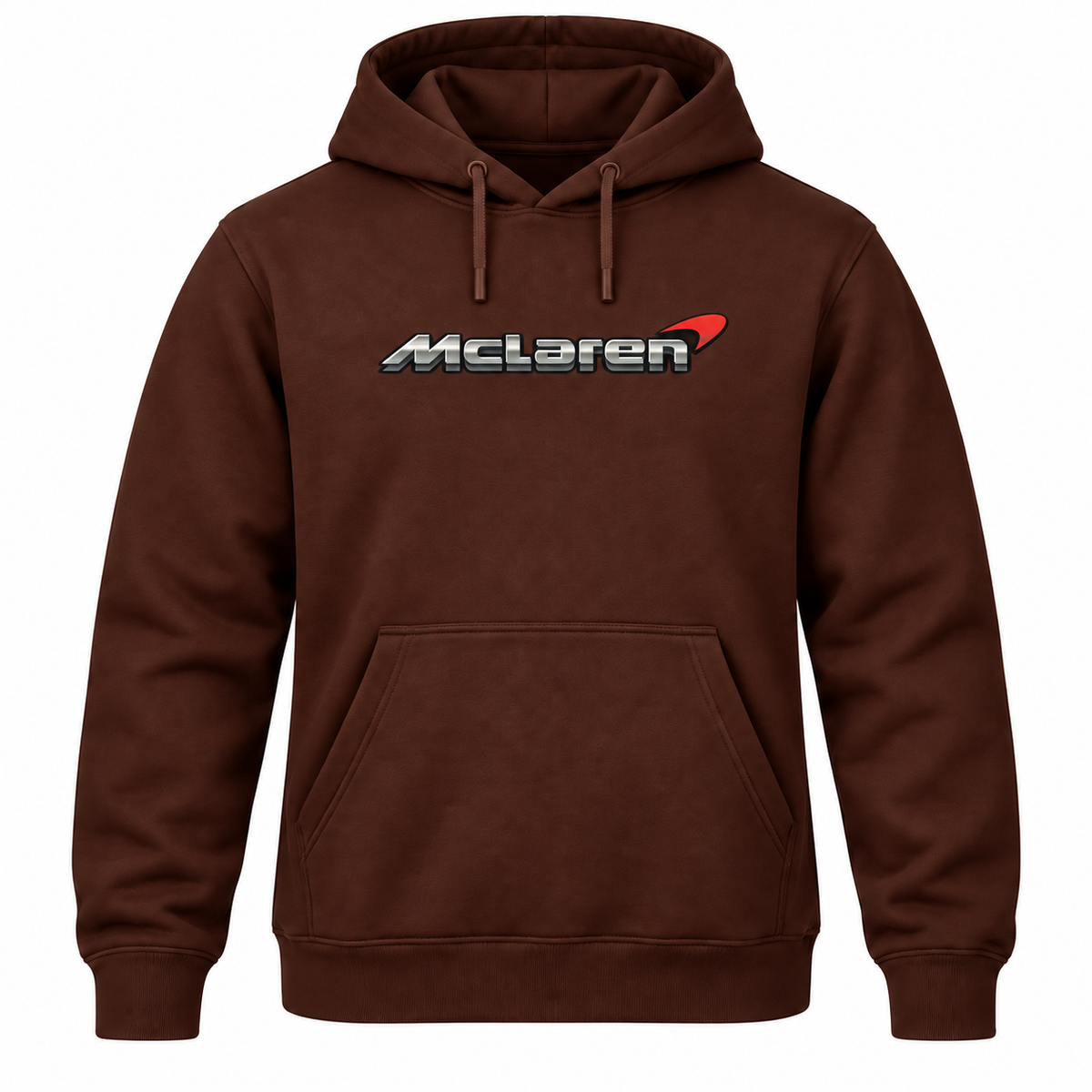 Men’s McLaren Car Pullover Hoodie | Color: Brown | Front