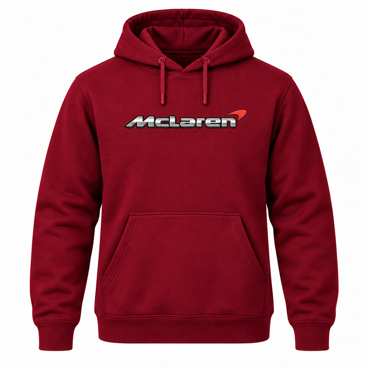 Men’s McLaren Car Pullover Hoodie | Color: Burgundy | Front