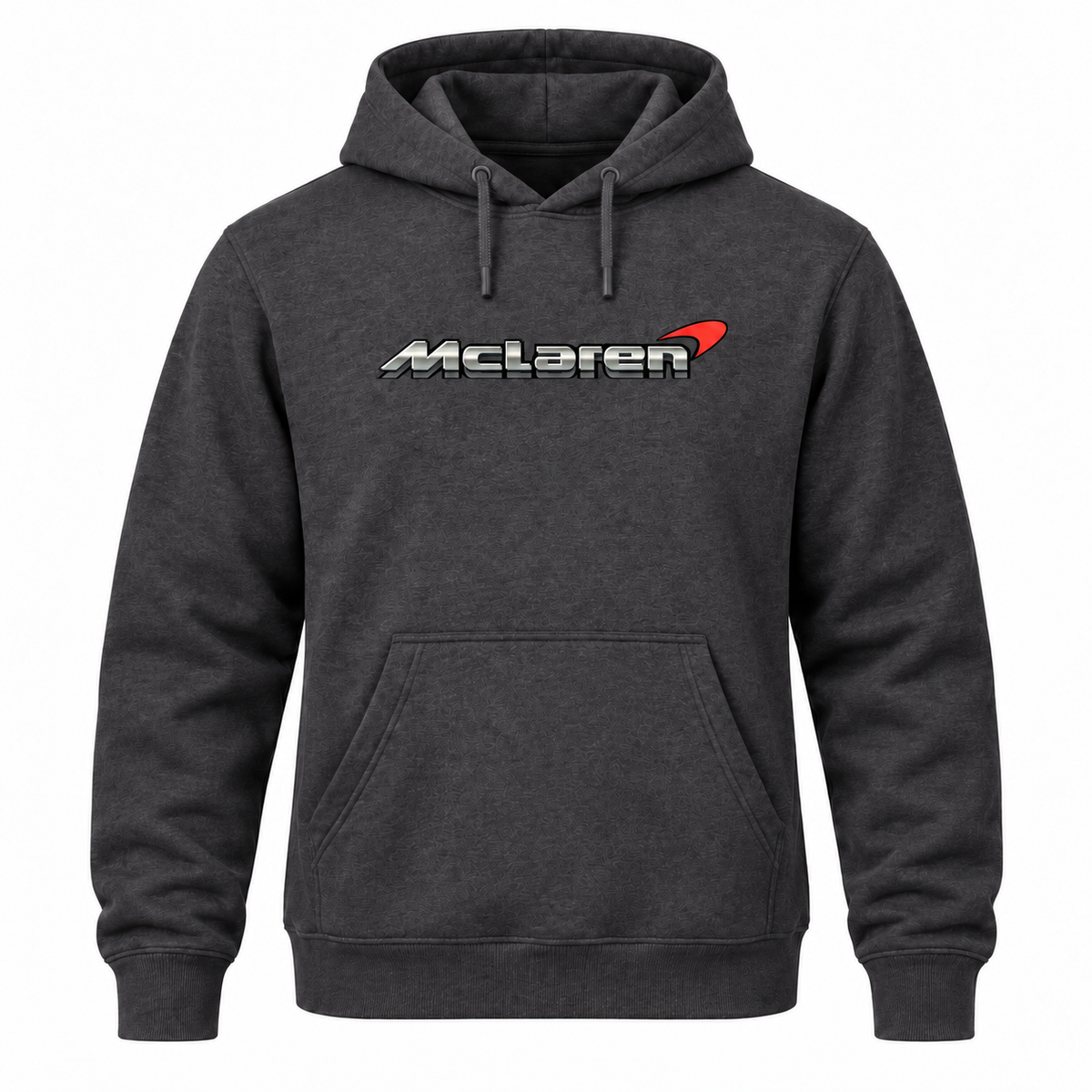 Men’s McLaren Car Pullover Hoodie | Color: Dark Heather | Front