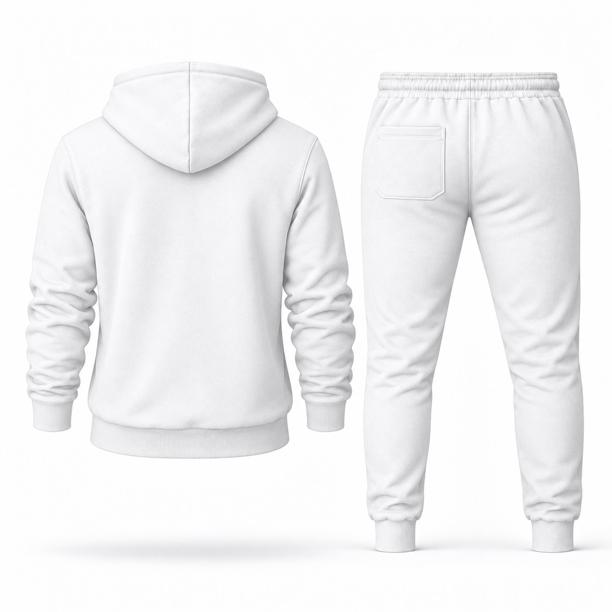 Men’s McLaren Car Hoodie Joggers Set | Color: White | Plain back