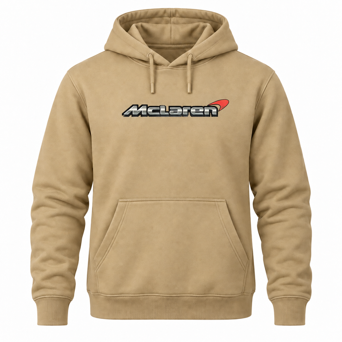 Men’s McLaren Car Pullover Hoodie | Color: Khaki | Front