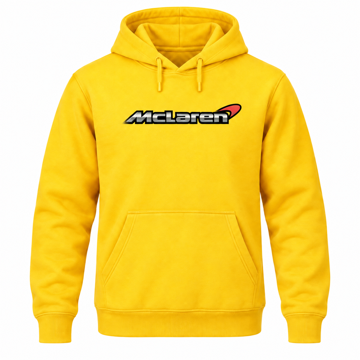 Men’s McLaren Car Pullover Hoodie | Color: Yellow | Front