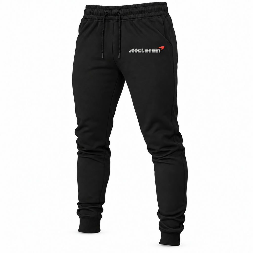 Men’s McLaren Car Joggers Sweatpants | Color: Black | Three-quarter