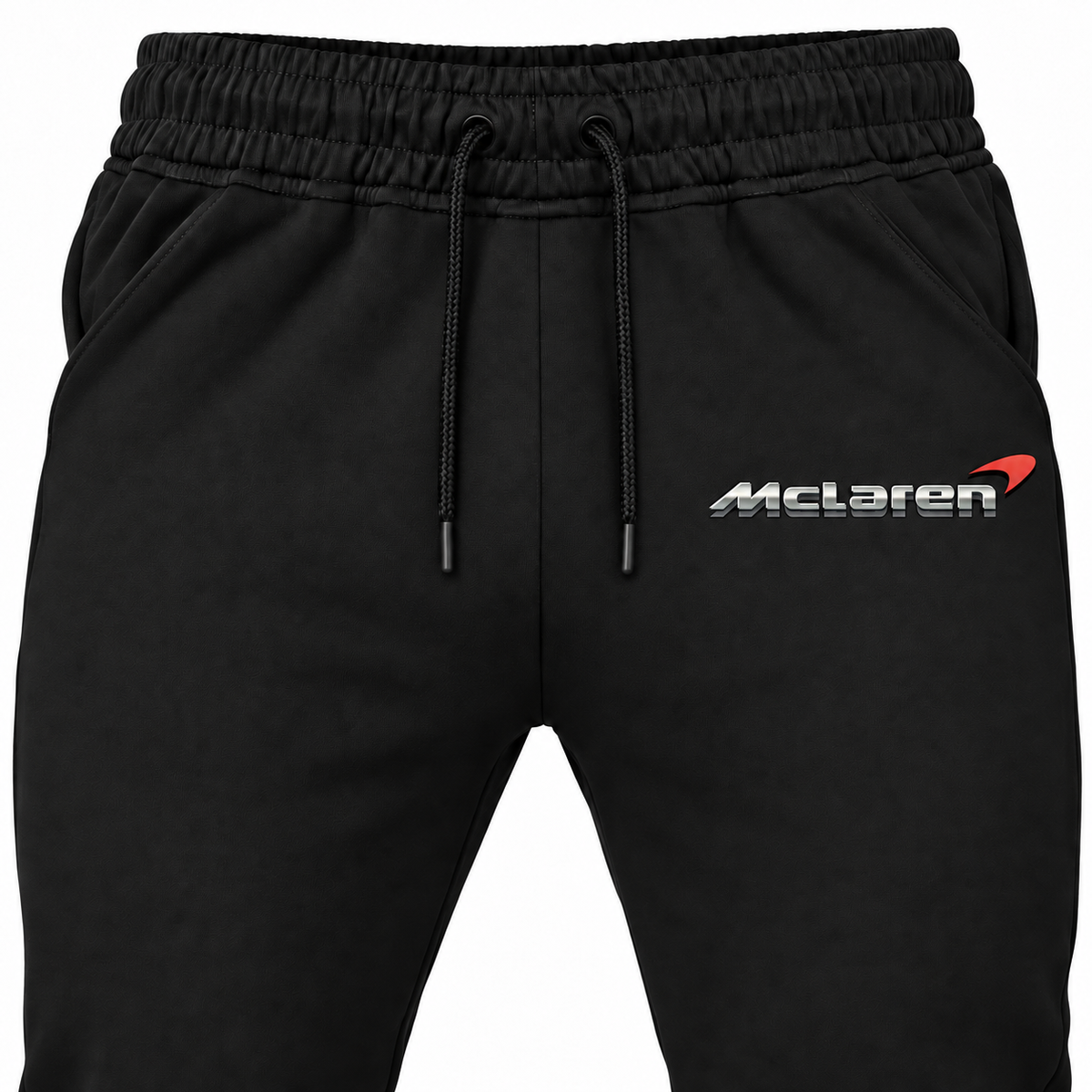 Men’s McLaren Car Joggers Sweatpants | Color: Black | Logo detail