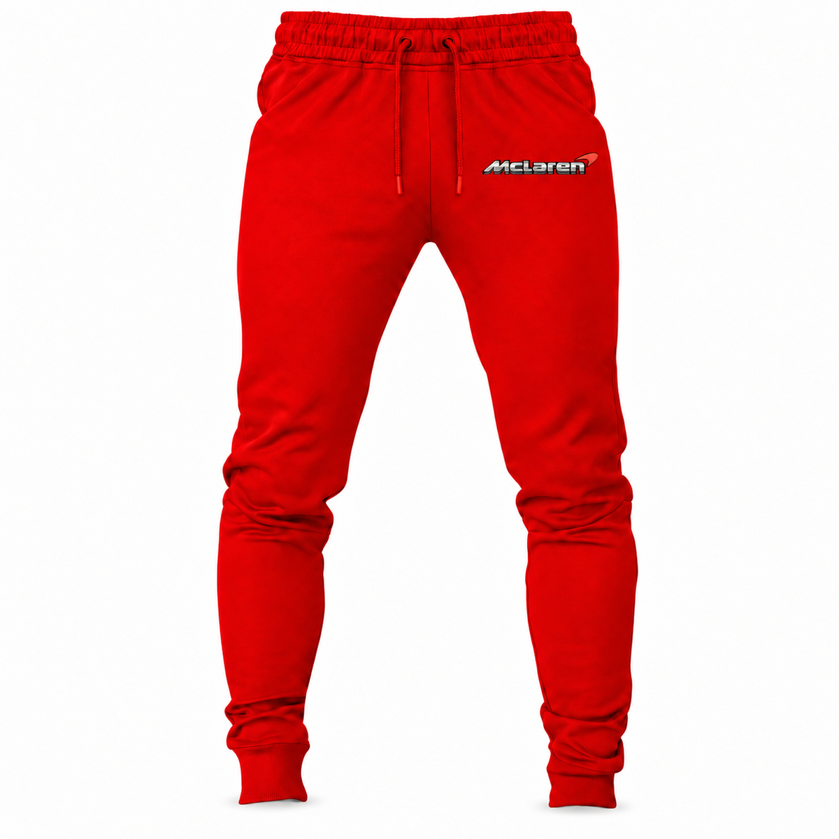 Men’s McLaren Car Joggers Sweatpants | Color: Red | Front