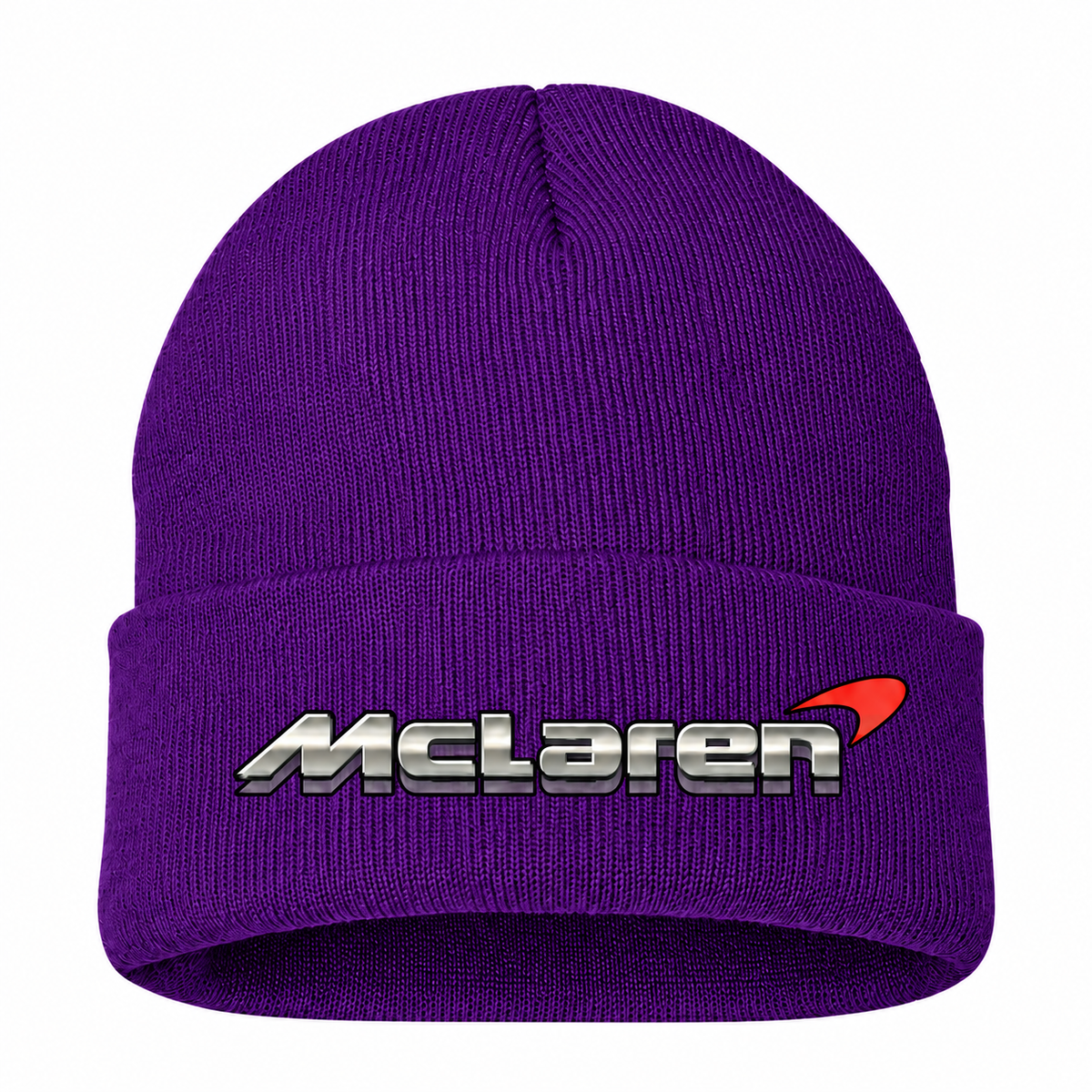 Men's McLaren Beanie Hat — Purple — clean front main