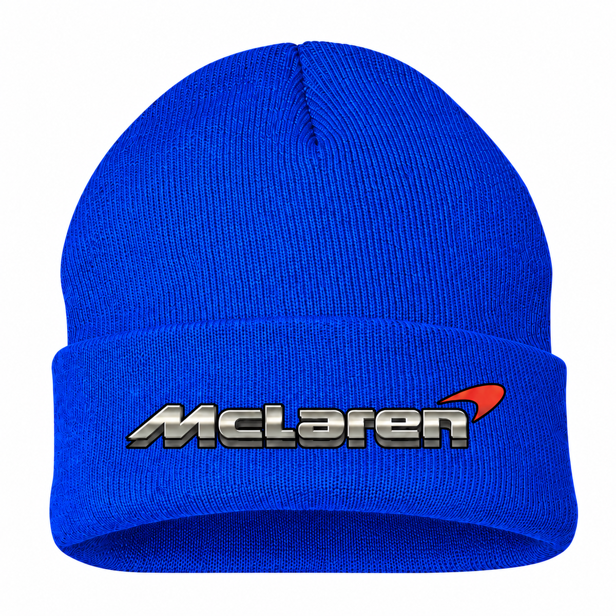 Men's McLaren Beanie Hat — Royal Blue — clean front main