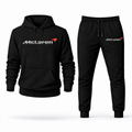 Men’s McLaren Car Hoodie Joggers Set | Color: Black | Front