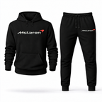 Men’s McLaren Car Hoodie Joggers Set | Color: Black | Front