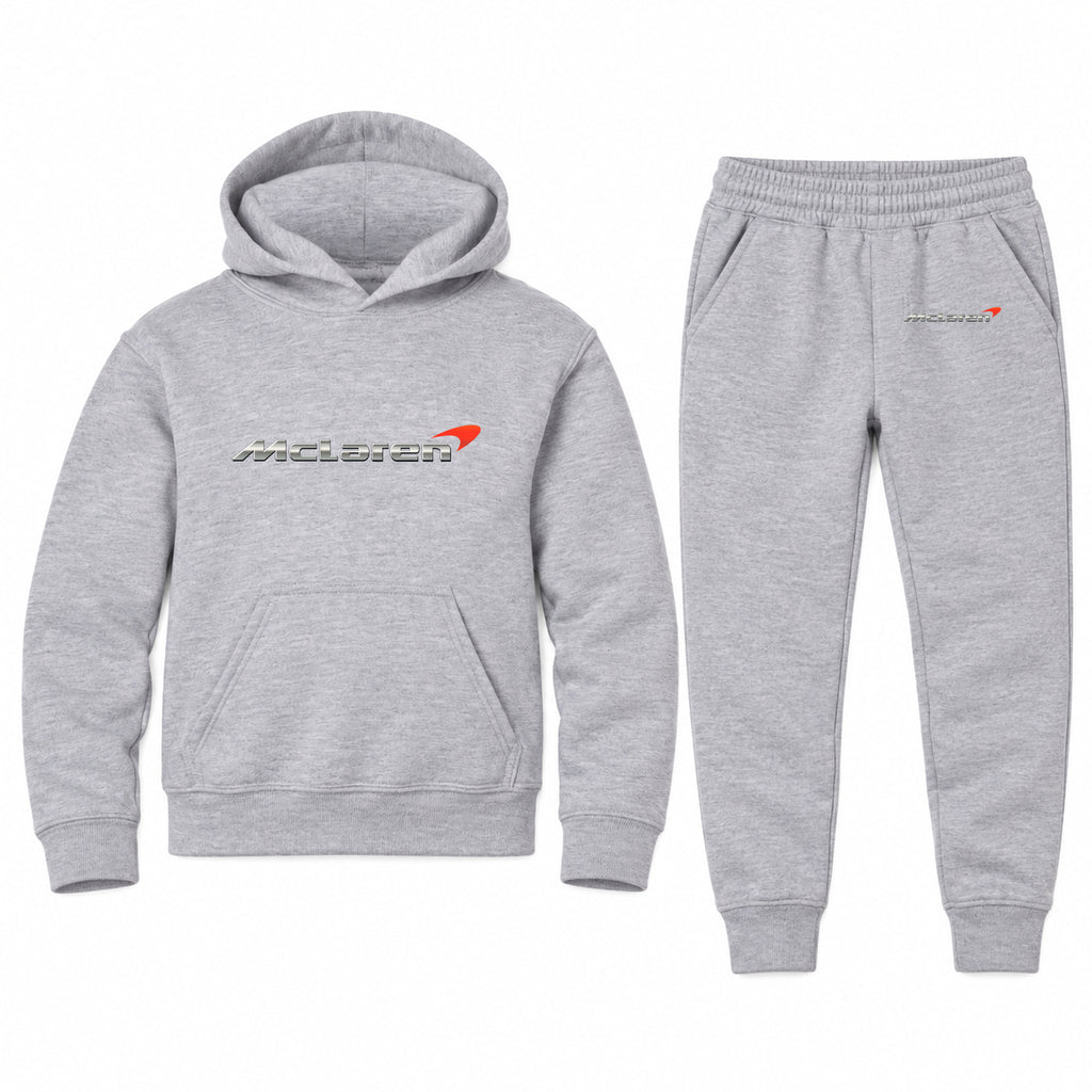 McLaren youth hoodie jogger set, Sports Grey, Youth Large ages 10–12