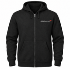 Men’s McLaren Car Zipper Hoodie | Color: Black | Front