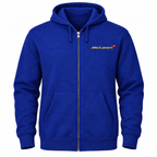 Men’s McLaren Car Zipper Hoodie | Color: Royal Blue | Front
