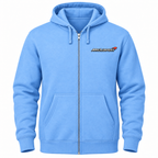 Men’s McLaren Car Zipper Hoodie | Color: Sky Blue | Front